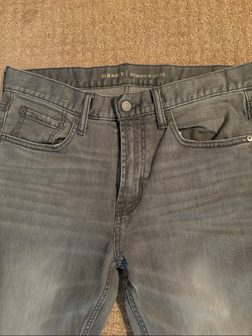 Old Navy Men's Skinny Jeans - Gray Wash, sz. 30